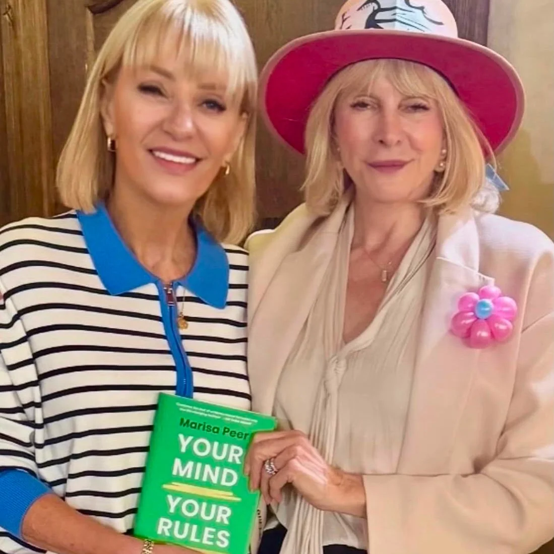 A guest with Marisa Peer and her book Your Mind Your Rules at a Prime Time Reset live event