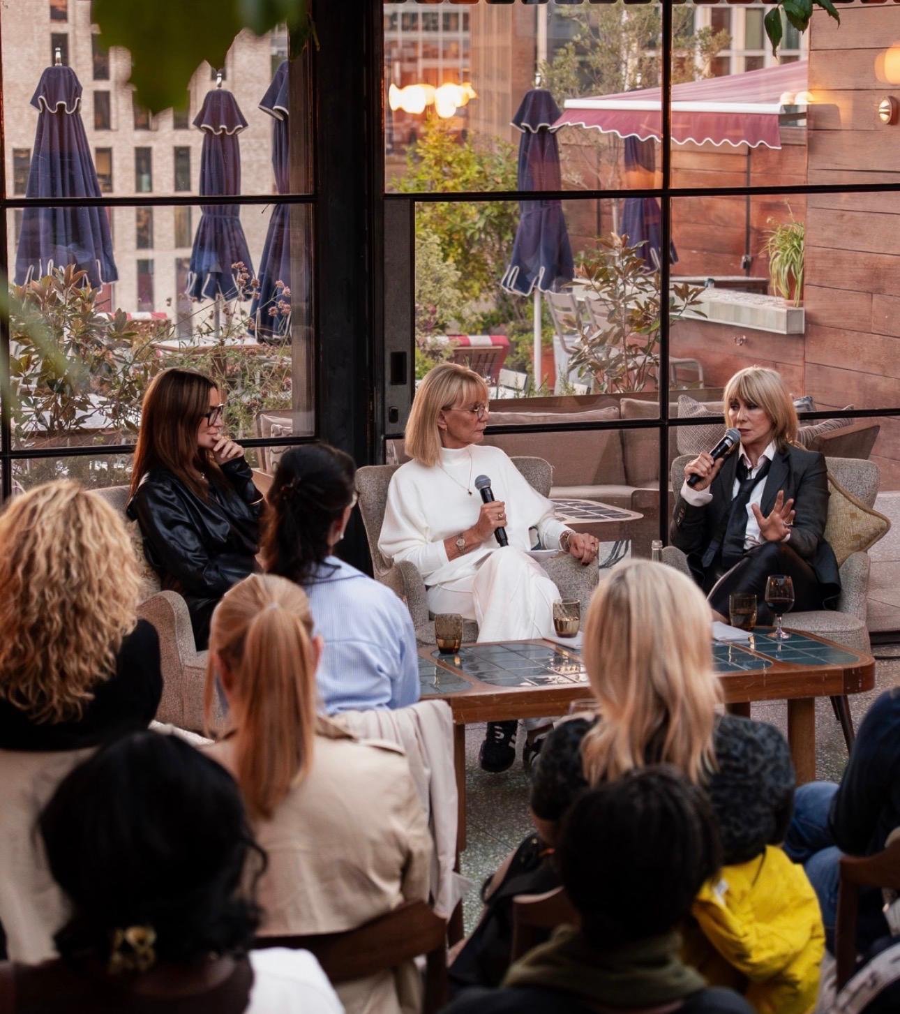 Karen Millen OBE and Stacey Duguid in conversation with Rosemary Reed at Shoreditch House