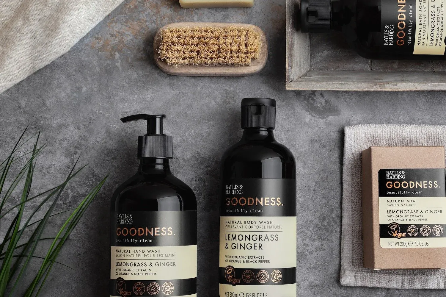 Baylis & Harding products styled for a social campaign